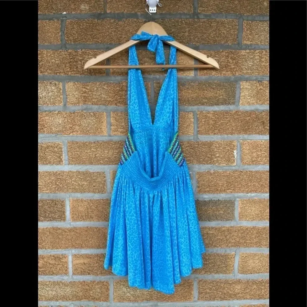 Pitusa Mini Halter Dress in Blue small/medium - Picture 6 of 10